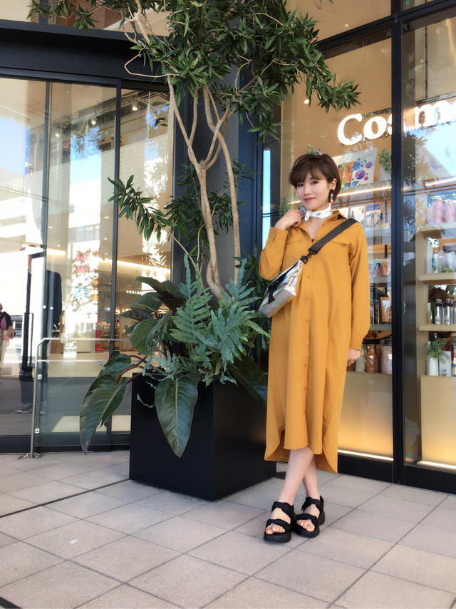 ロングシャツ羽織♡