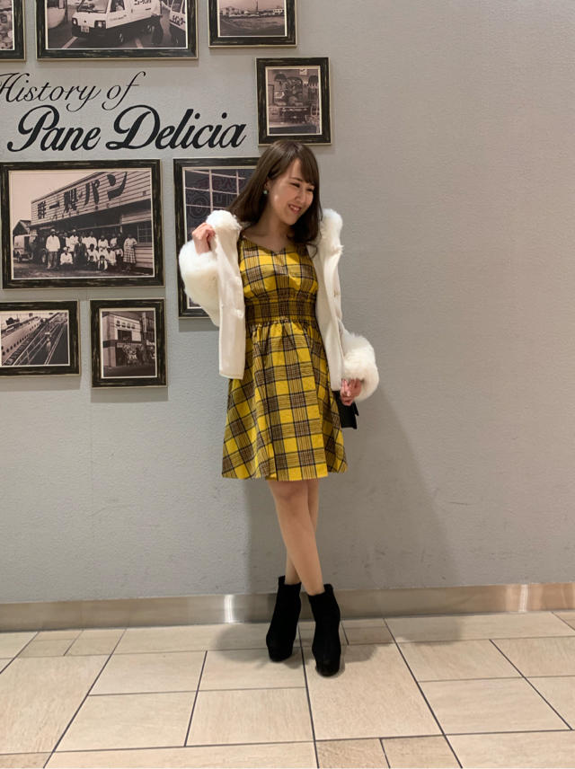 チェックワンピース(*^◯^*)♡