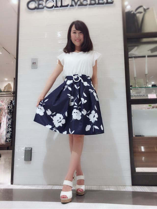 花柄ワンピース♡