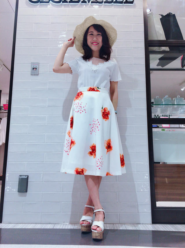 花柄フレアスカート(*^◯^*)♡