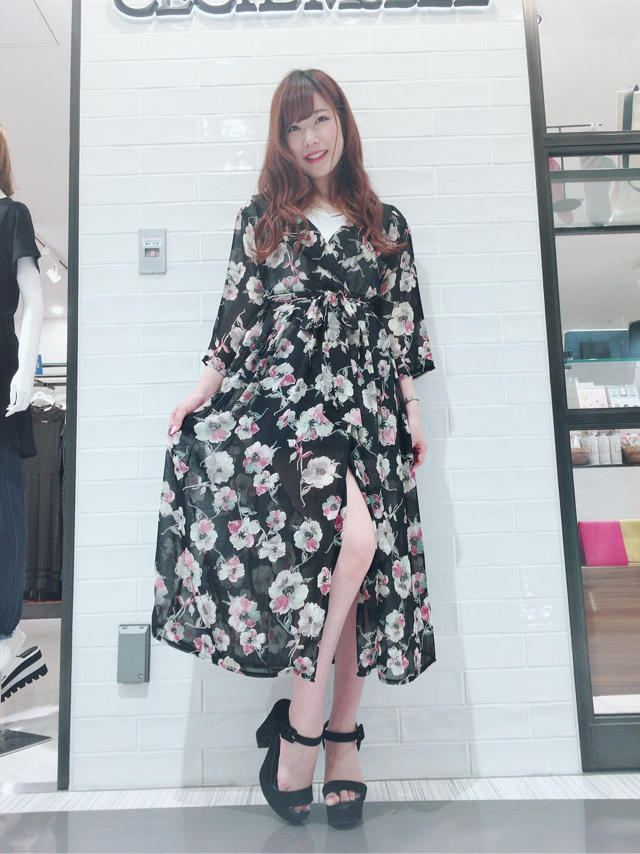 花柄ガウン♡