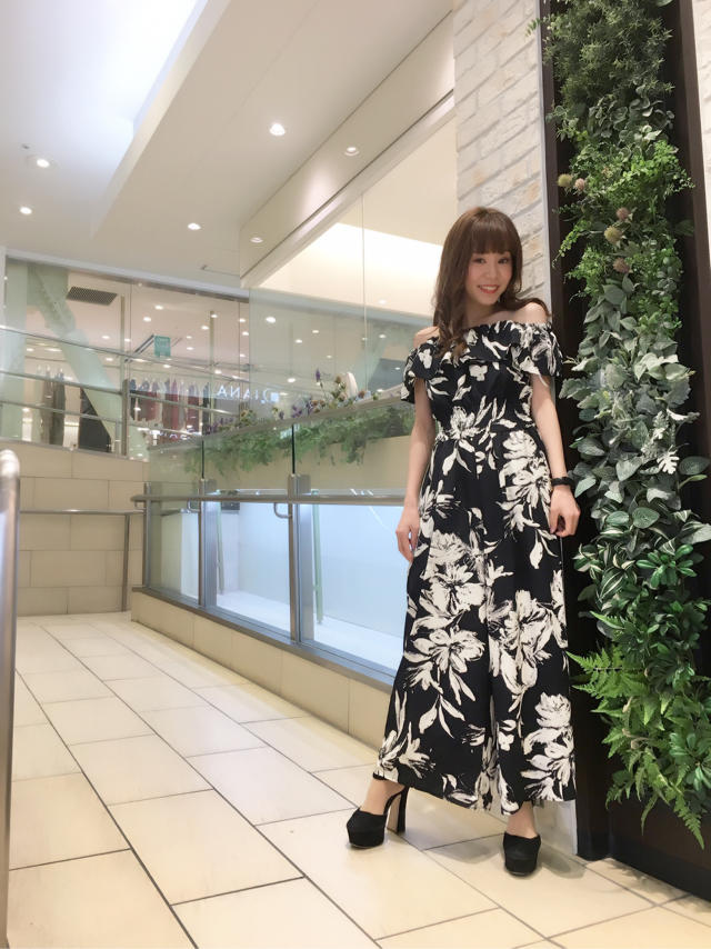 花柄オールインワン♡