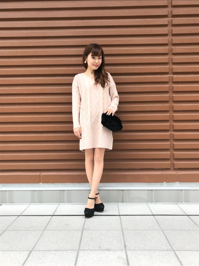 背中バックルニットチュニック(*^◯^*)♡