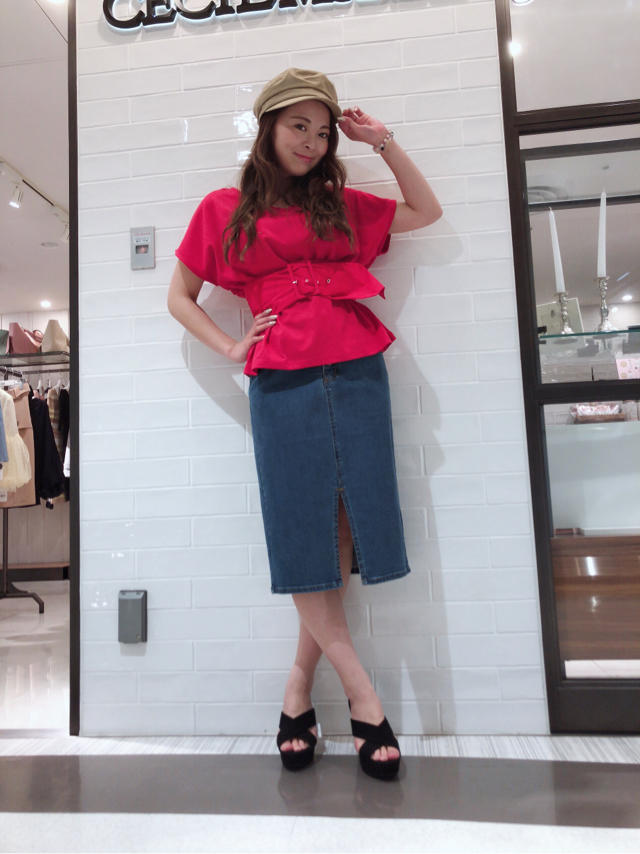 ベルト付きトップス♡