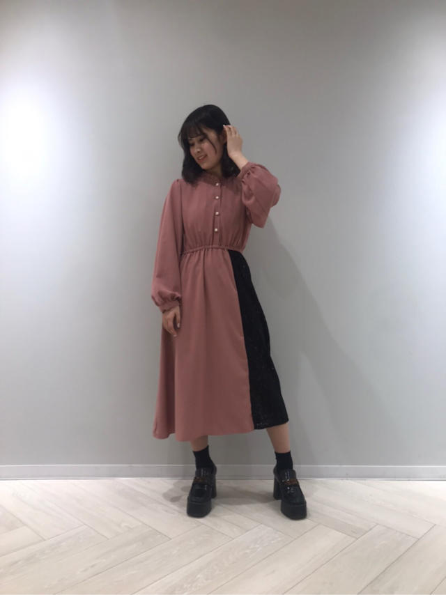 ❤春らしくかわいらしいレース切り替えワンピース✏︎yuuka❤
