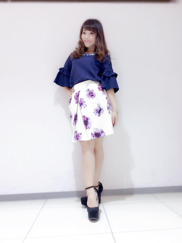 お花柄スカート♡そろそろLUMINE10%OFF♡✏︎yuuka