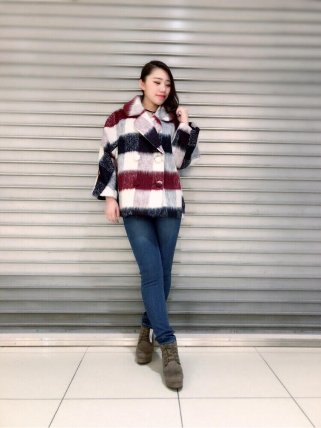 入荷したて！チェック柄コート♡✏︎Hikari