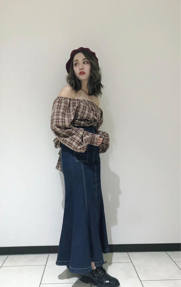 ヴィンテージライクな秋っぽトップス  tomomi