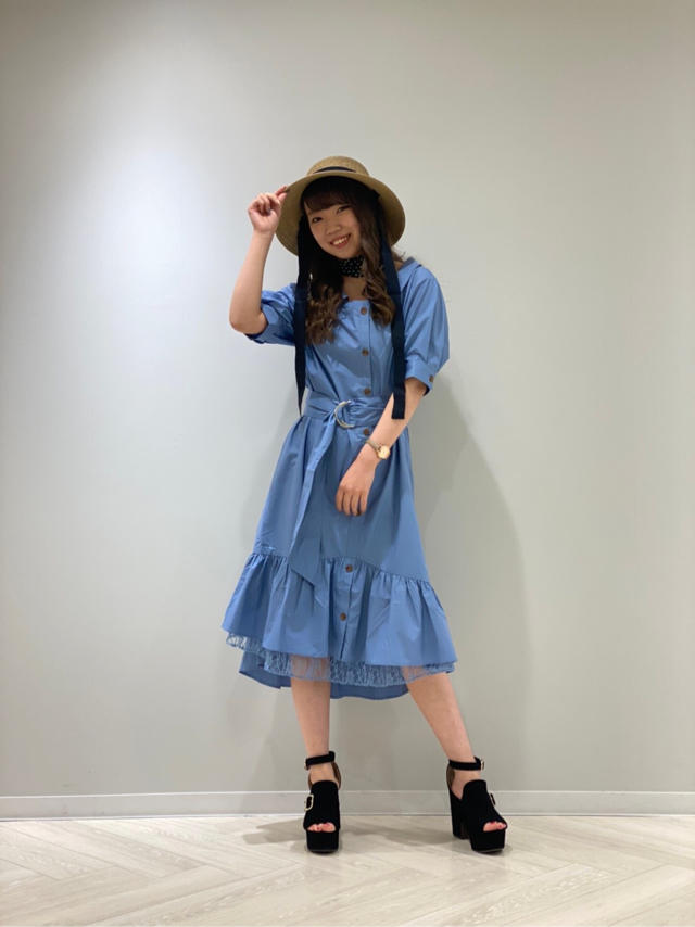 ❤️ベルト付き開襟シャツワンピース❤️✏︎Aina