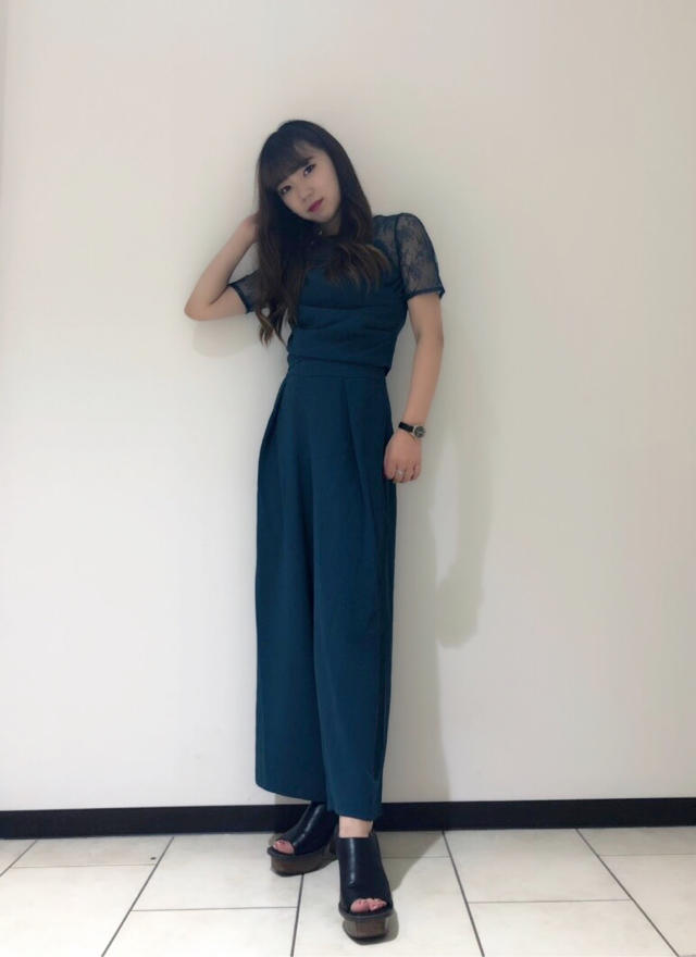 デイリーユースやお呼ばれシーンにも♡レース切替セットアップ♡✏︎mako