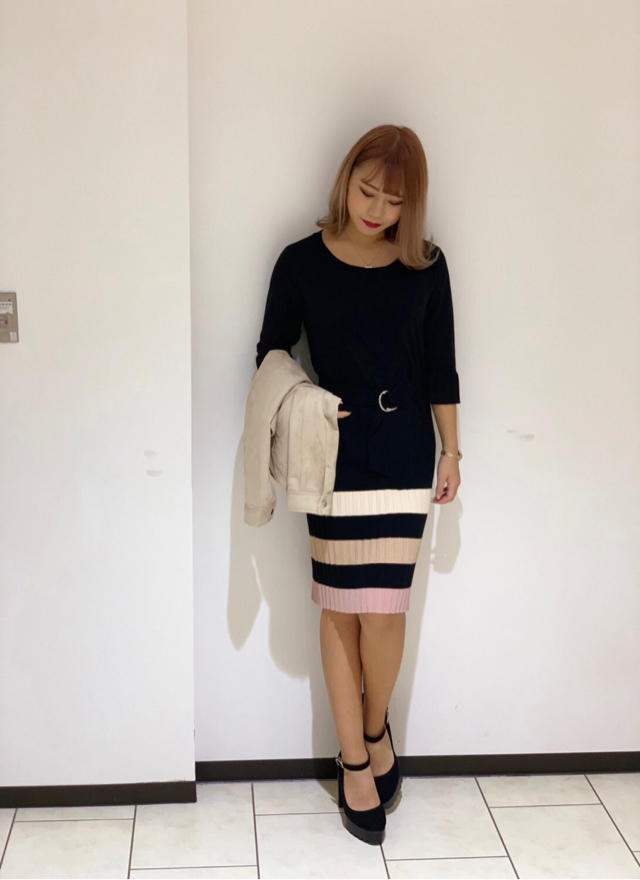 一枚で大人カジュアルに！ニットワンピースが登場！✏︎miyabi