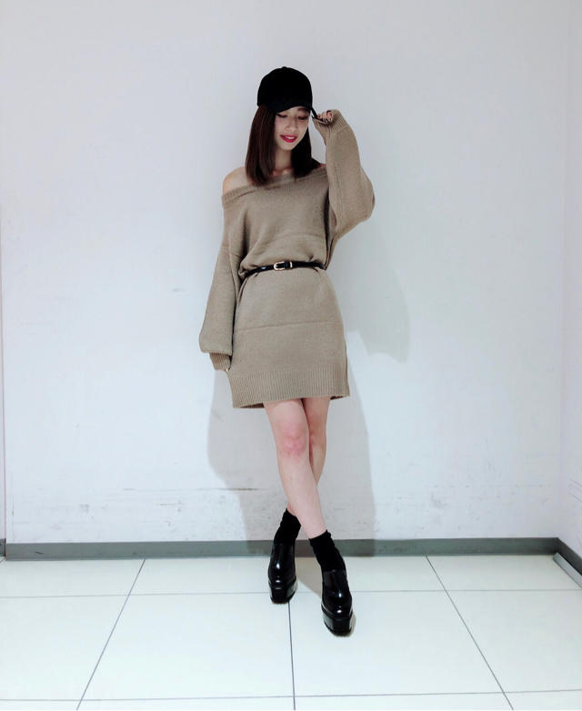 楽チン♡ベルト付きニットワンピ♡✏︎Kae