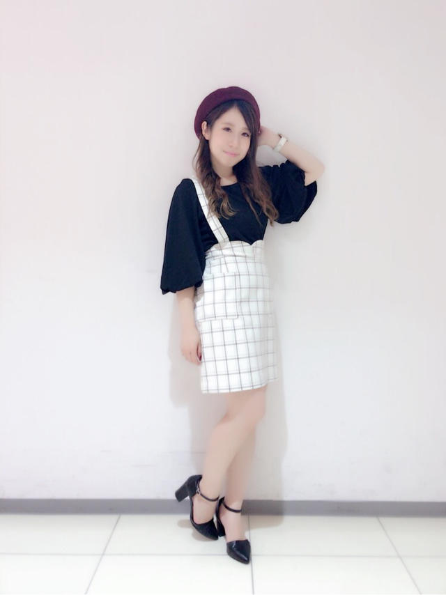 完売寸前!⁉︎サス付きチェックスカート♡✏︎Maiko