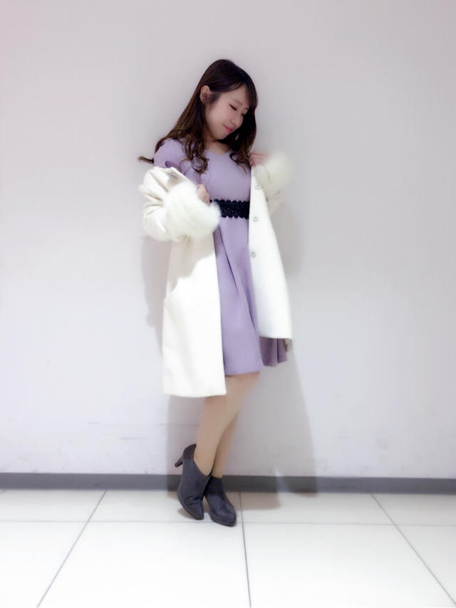 ポンポン付き♡フレアワンピース✏︎Maiko