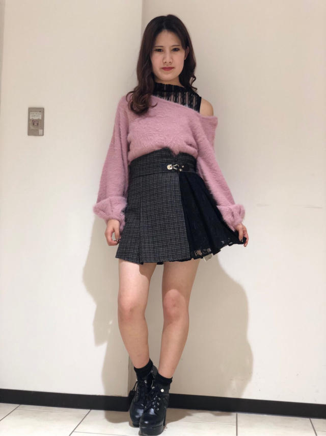 冬のデートコーデに最適♡フェザートップス♡✏︎yuuka