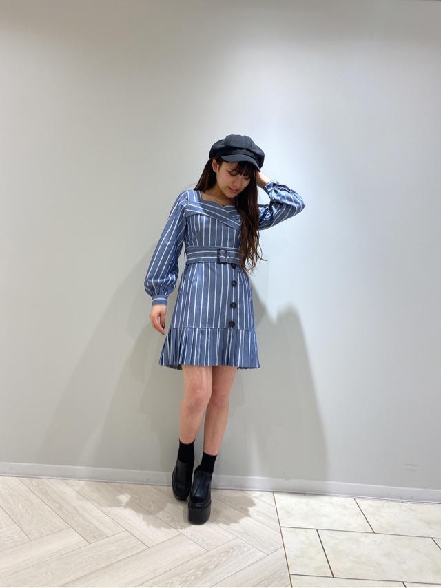 ❤️ストライプ柄のプリーツワンピースが登場！また今日からワンピースフェアです！❤️✏︎miyabi