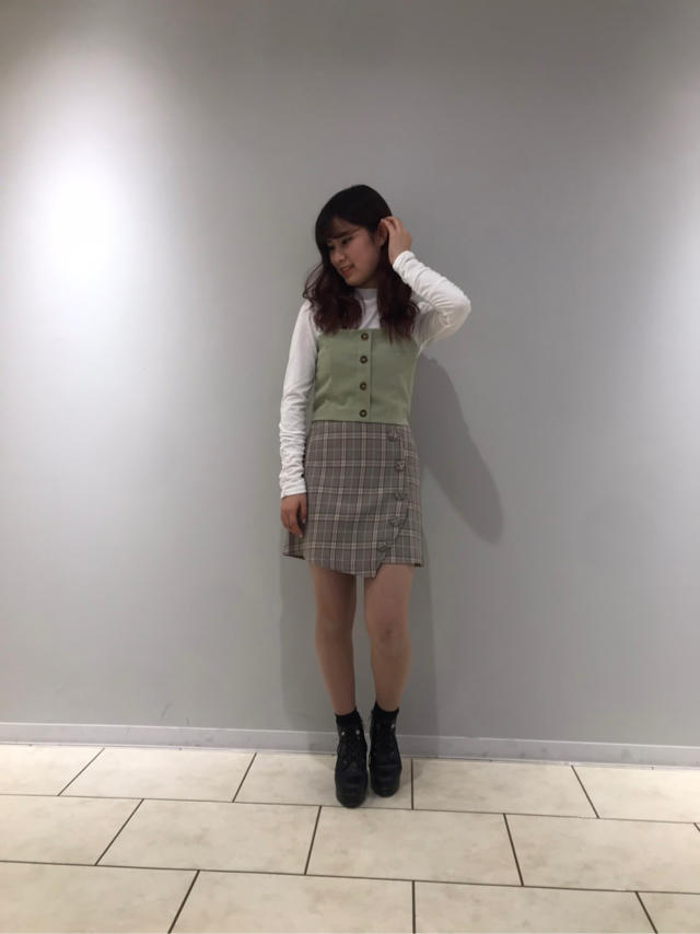 ❤️Popteenとコラボ商品登場！インナー付きトップスとサイドボタンスカート❤️✏︎miyabi