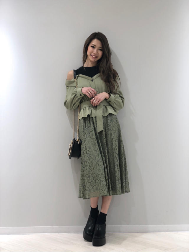 ❤️シャツドッキングレースワンピース❤️Junko