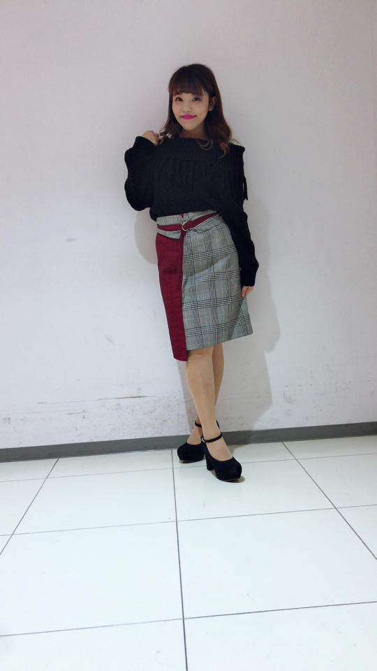 新作♡チェックブロッキングタイトスカートの登場♡✏︎yuuka