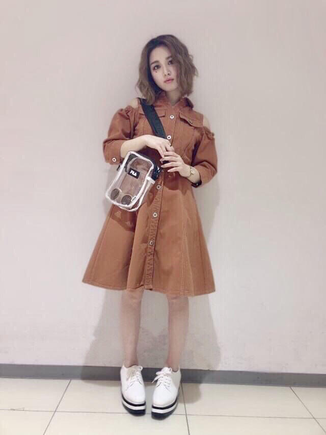 肩空きデニムOP♡♡セシルスタッフで浅草へ♡✏︎NANAMI