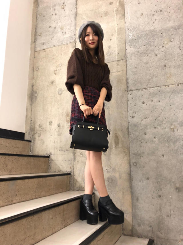 色合いがポイント♡ツイードスカート