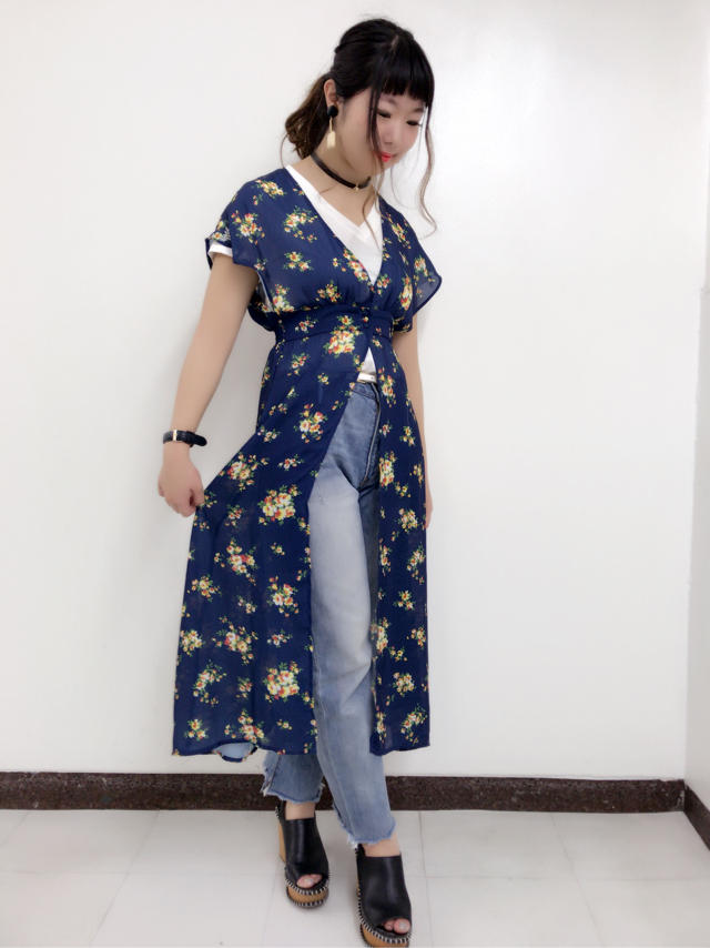 新作♡花柄ガウン♡