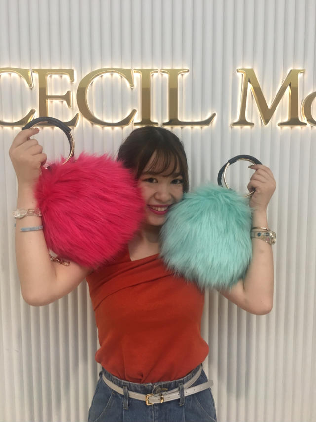 カラフルファーbag♡