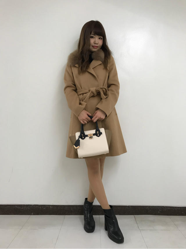 new♡ラップリボンコート