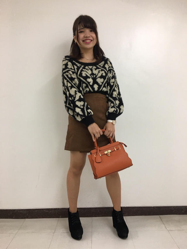 Newニット特集♡ダマスク柄ニット♡marina