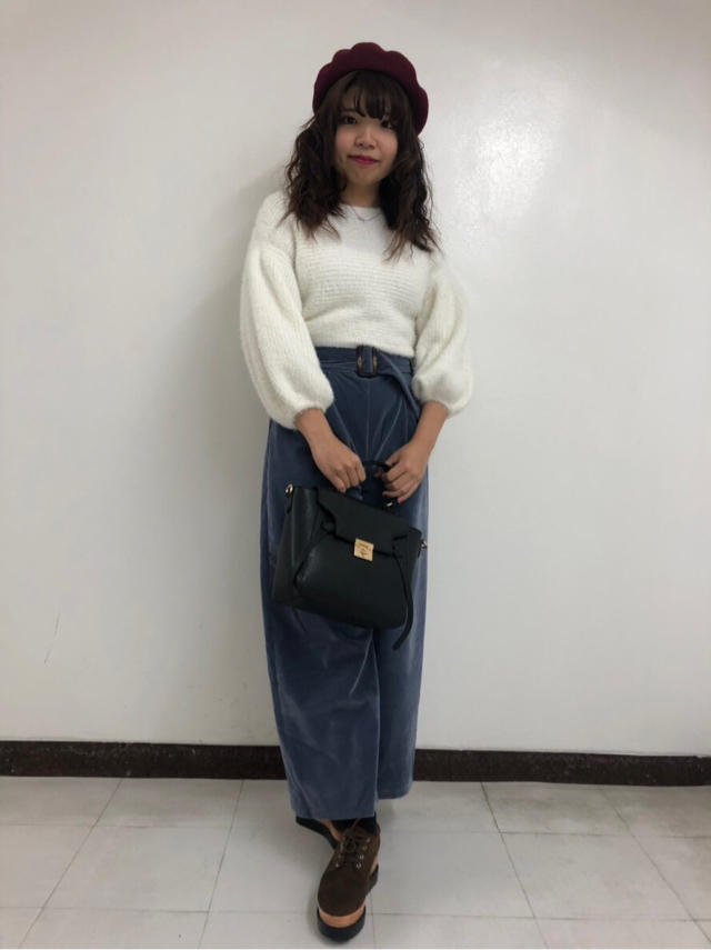 ベロアオールインワン着まわしコーデ♡rina