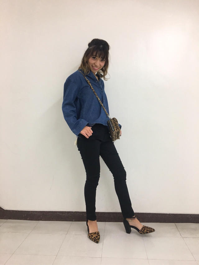 新作デニムシャツコーデ♡rina