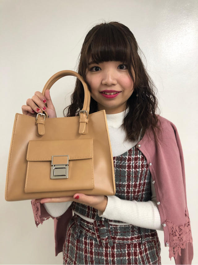 スクエアジップミディBAG♡marina