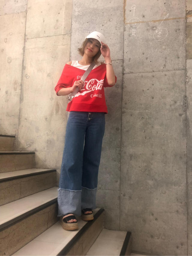 コカ・コーラコラボレイヤード風トップス♡♡mayu