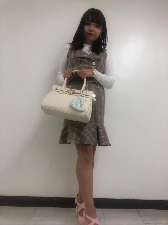 チェックダブルマーメードジャンスカ♡はる