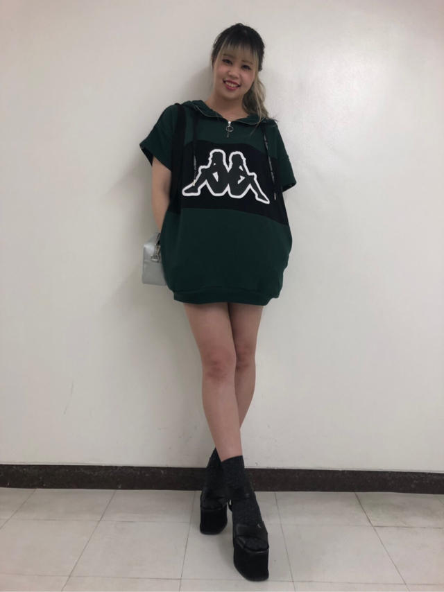kappaコラボ半袖裏毛パーカー♡marina