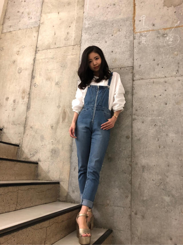 フロントZIPサロペット♡marina