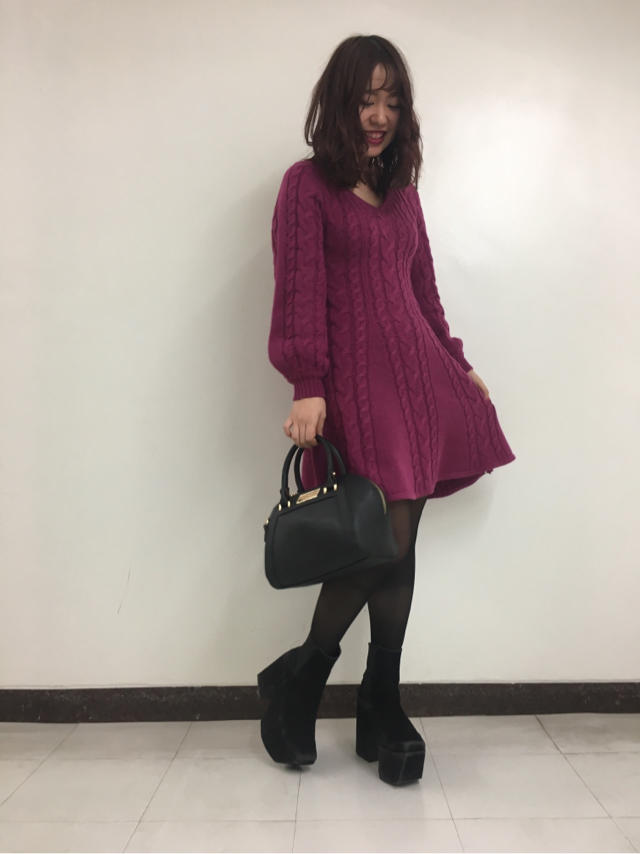 フレアニットワンピ♡mayu