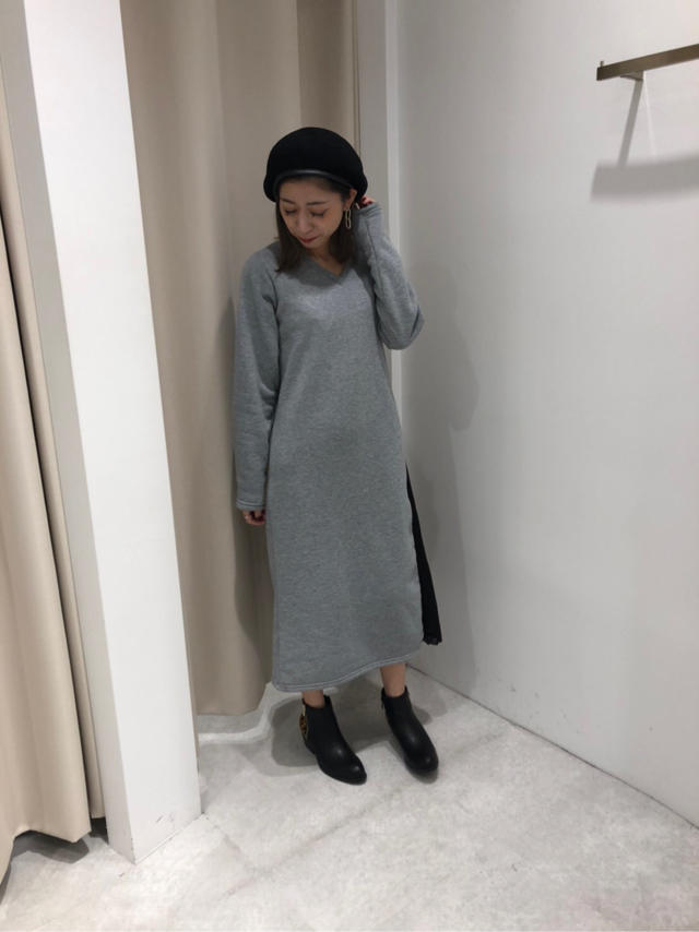 脇プリーツパーカーワンピ♡mayu