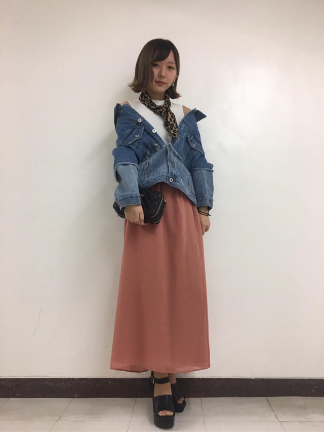 プリーツワイドパンツコーデ♡rina