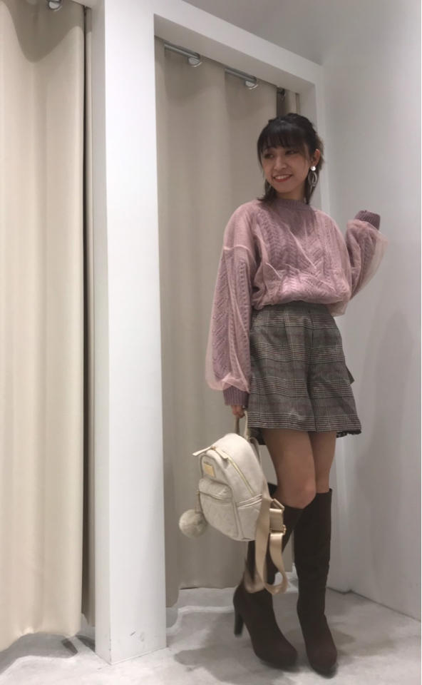 チュール重ねプルオーバー♡池袋ランチ♡ayaka