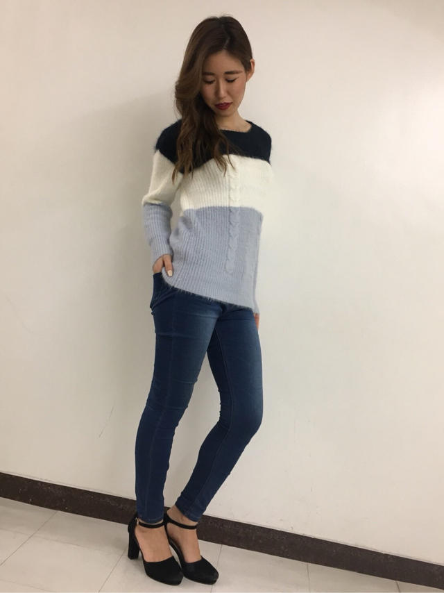 バイカラーニット♡Asami♡