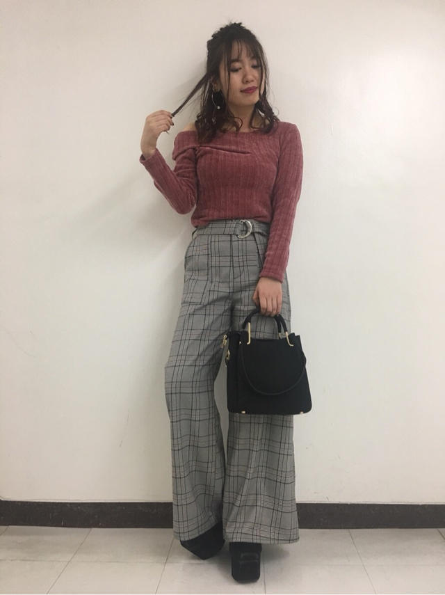モールニットソーワンショルTOPS♡ayaka