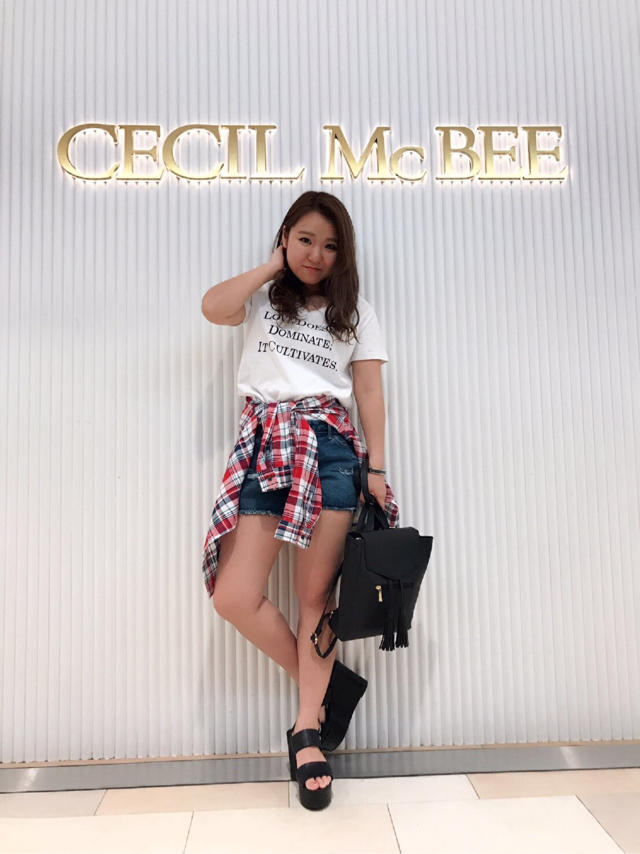 new♡♡チェックシャツ&ショートパンツ