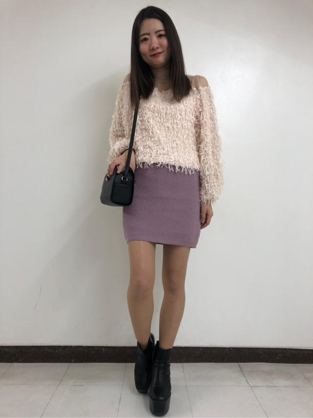ワッフルニットSET UP着まわしcode♡marina