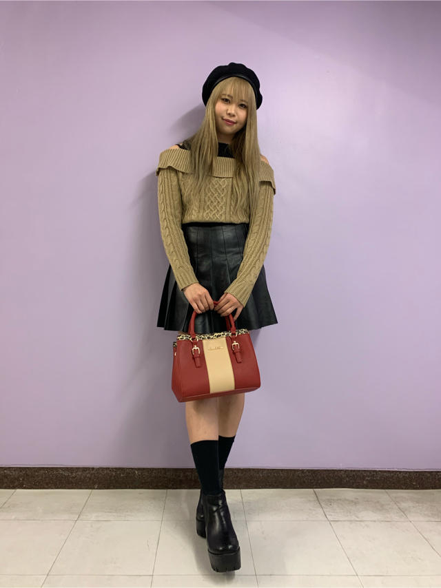 レイヤード風ケーブルニット♡rina