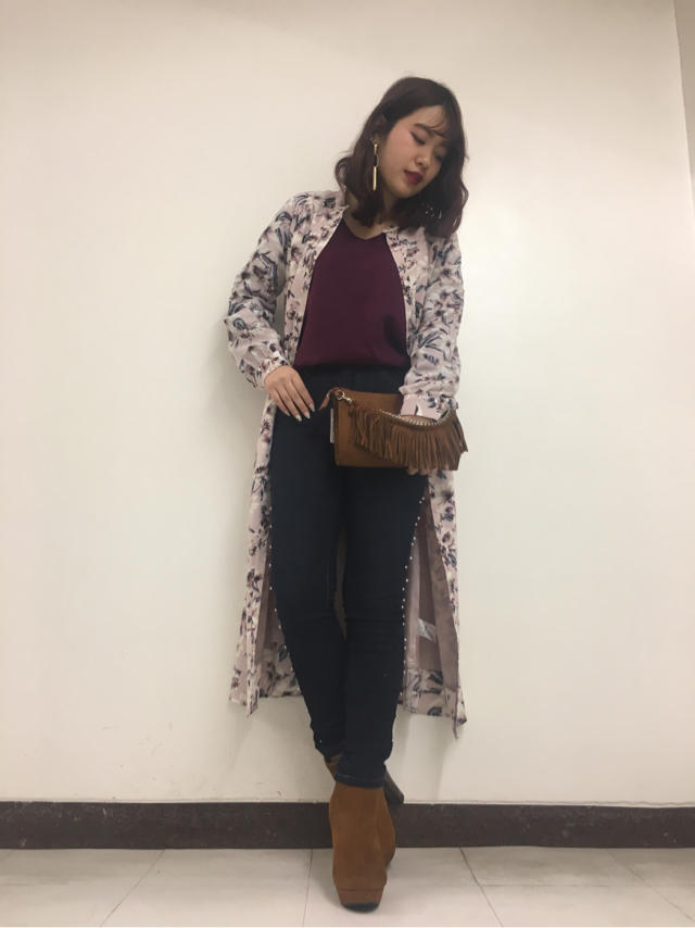 ガウンワンピ着回し♡mayu