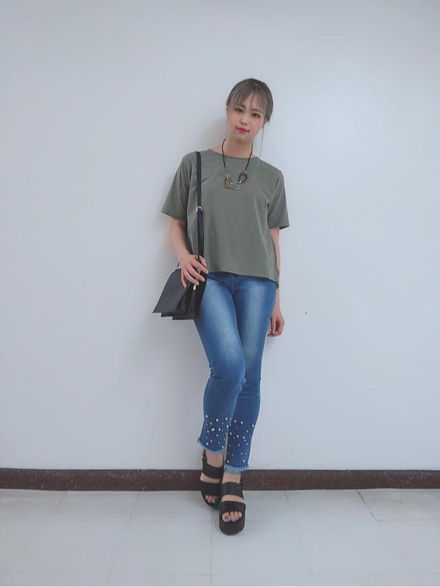 バックプリーツトップス♡♡mayu