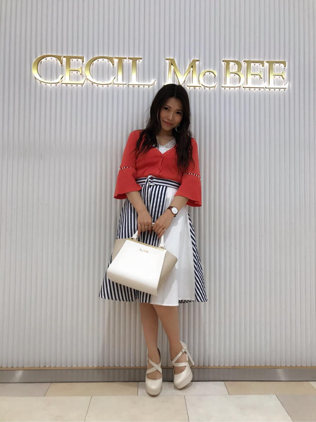 new♡パールスリーブニットコーデ♡