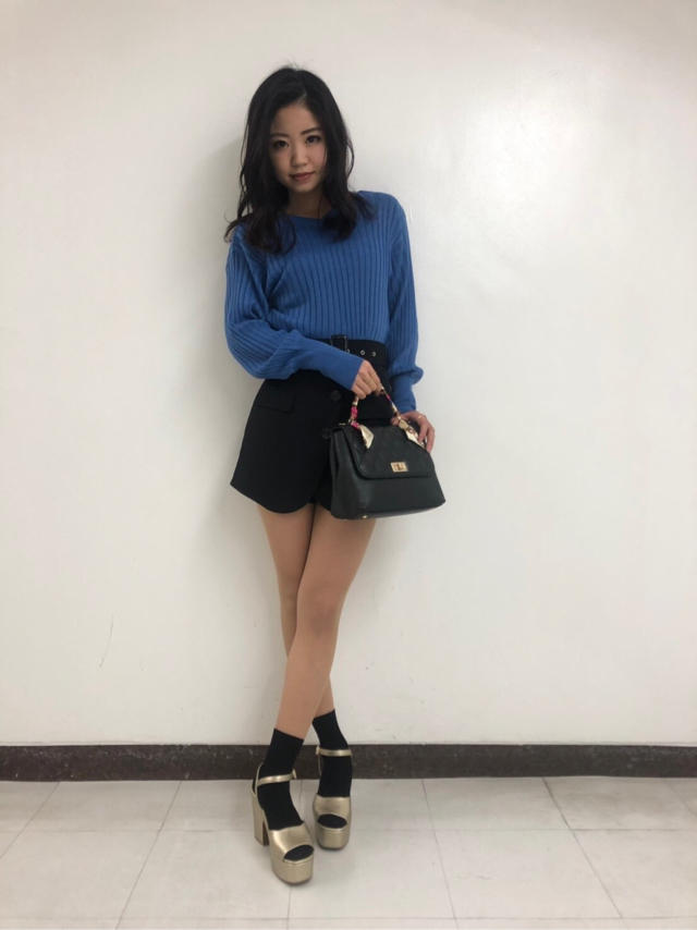 2WAYニットカーデ×ハイウエストスカパン♡marina