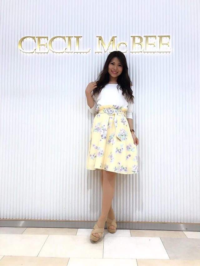 new♡♡花柄フレアスカート♡♡